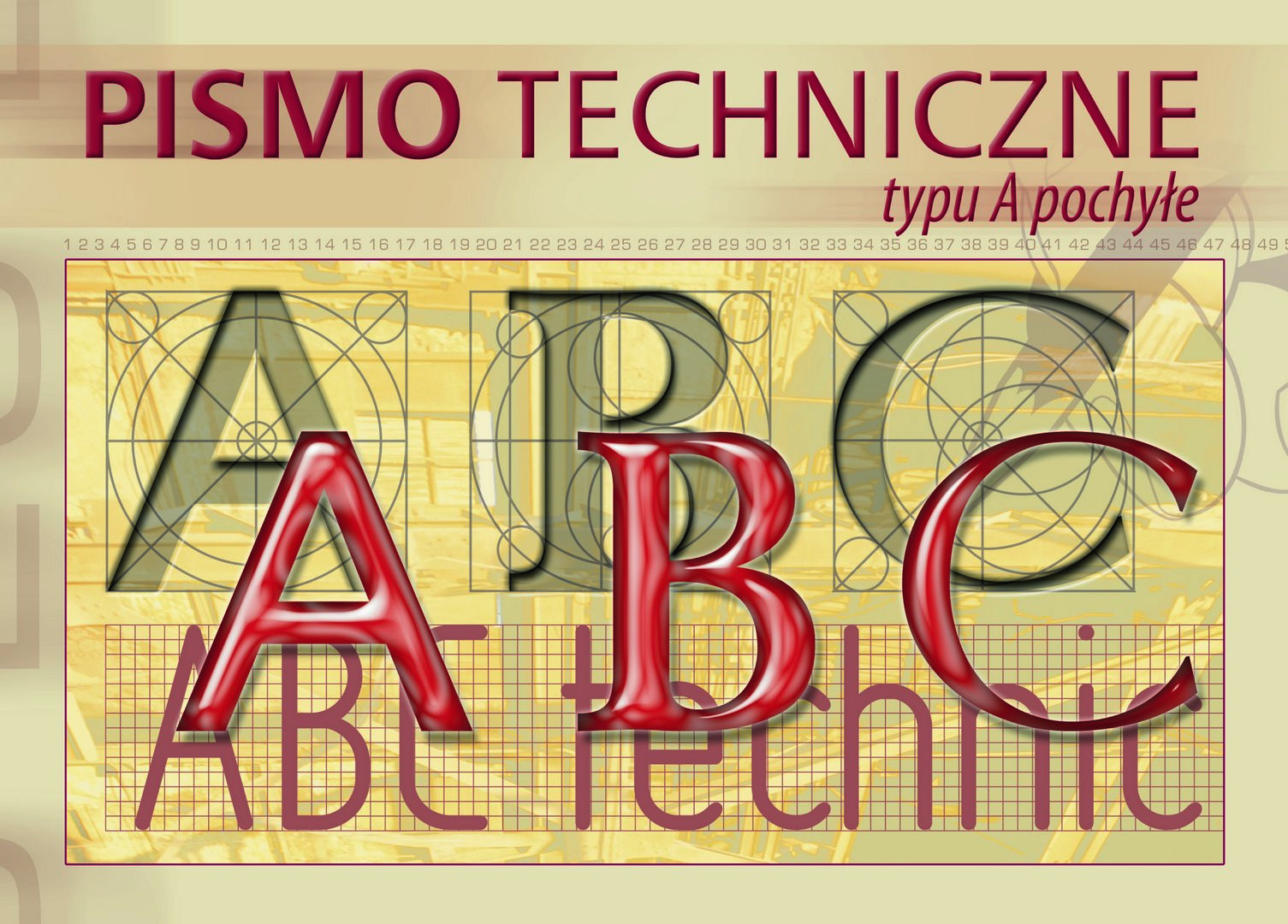 Blok A4 do pisma technicznego pochyłego typu A Kreska
